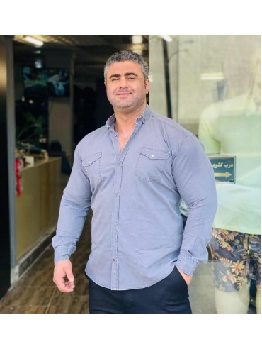 پیراهن کتان سنگ شور کد 1336